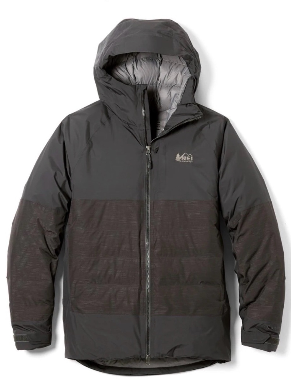 REI Stormhenge 850 Fill Down Jacket Hooded Insulated Jacket Winter Black Men XL